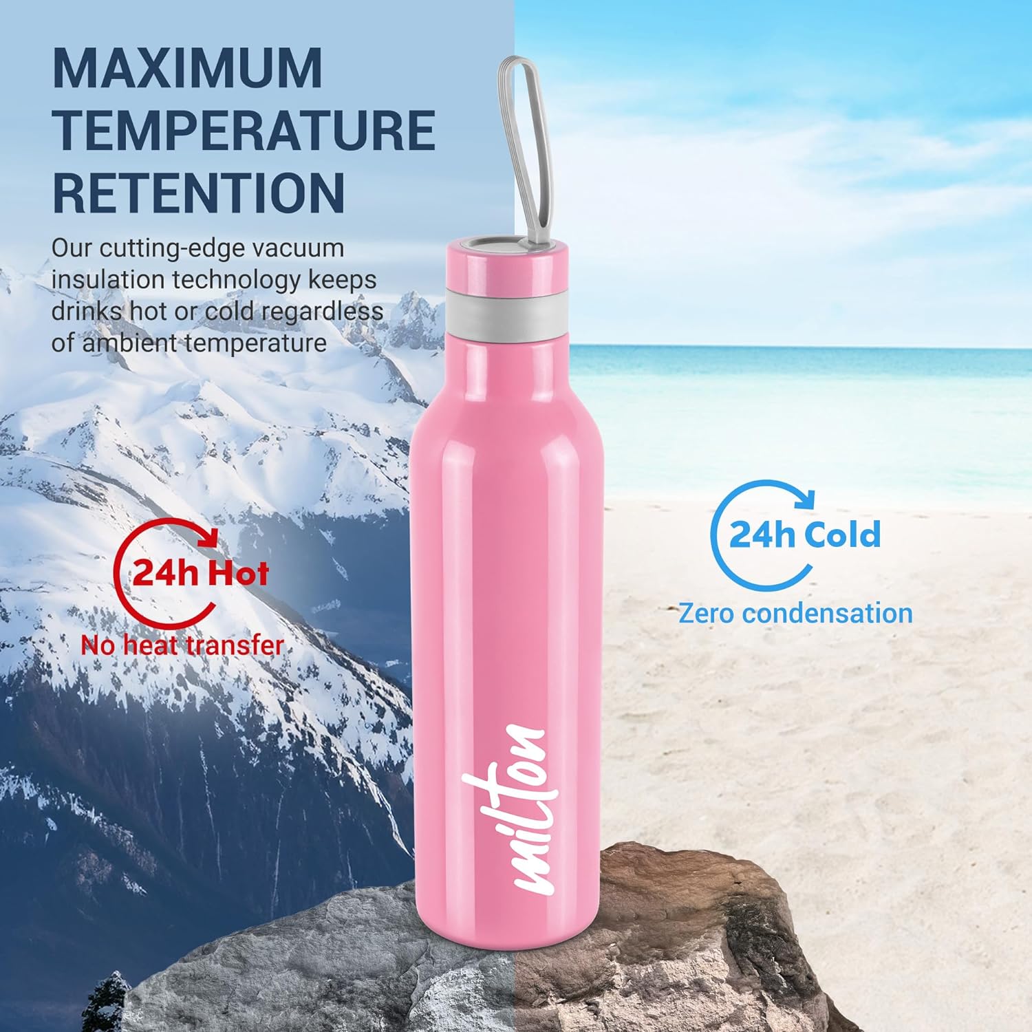 Milton Thermosteel Smarty 900 Hot And Cold Water Bottle