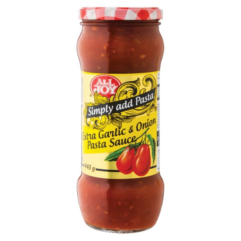 All Joy Extra Garlic & Onion Pasta Sauce 440g