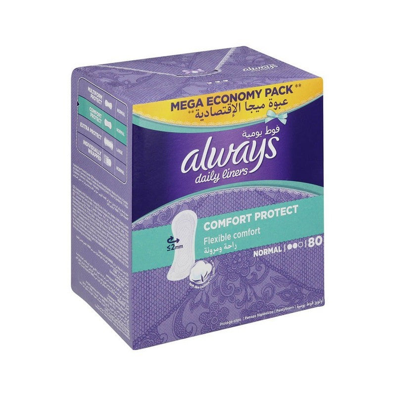 Always Comfort Protect Normal Fresh Scented Daily Liners