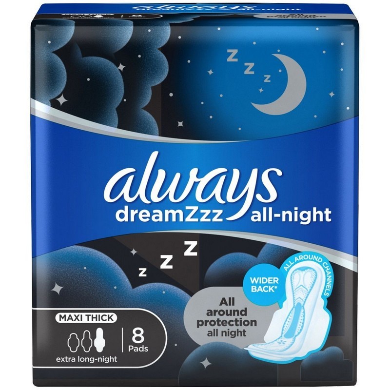 Always Maxi Thick Dreamzzz All Night Extra Long 8's