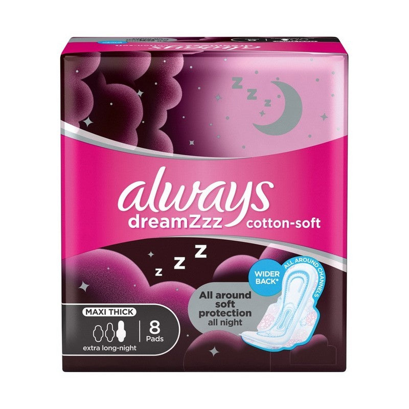 Always Maxi Thick Dreamzzz Cotton Soft Extra Long 8's