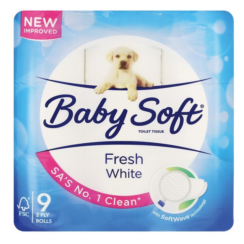 Baby Soft Toilet Tissues Fresh White 2 Ply
