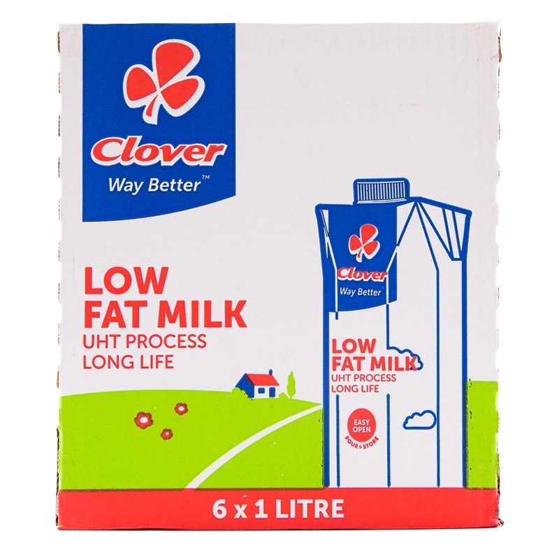 Clover UHT Long Life Milk Carton (6 x 1l)