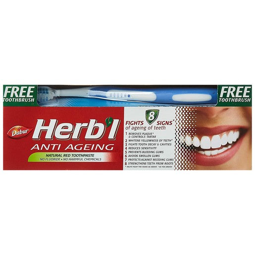 Dabur Herb'l Toothpaste ( Free Toothbrush ) 150g