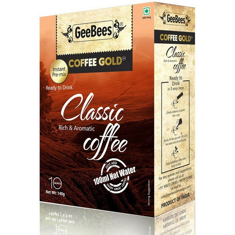 Geebees Coffee Gold Instant Premix Classic Coffee
