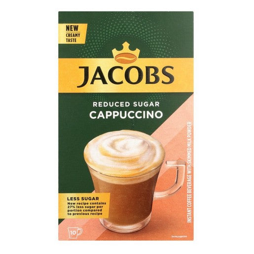 Jacob's Reduced Sugar Cappuccino 10's 111g
