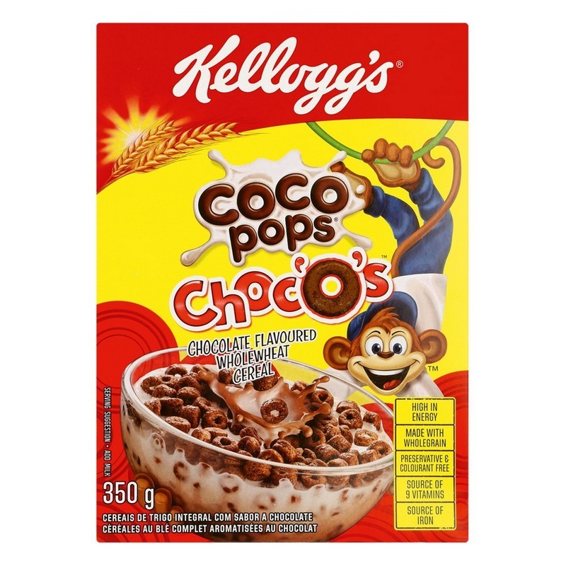 Kellogg's Coco Pops Choc'o's Chocolate Flavoured 350g