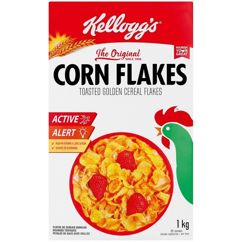 Kellogg's Corn Flakes Cereal 1kg
