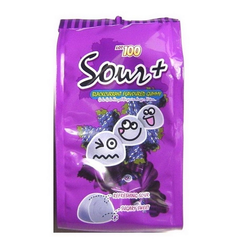 Lot 100 Sour+ Gummy Candy 100g