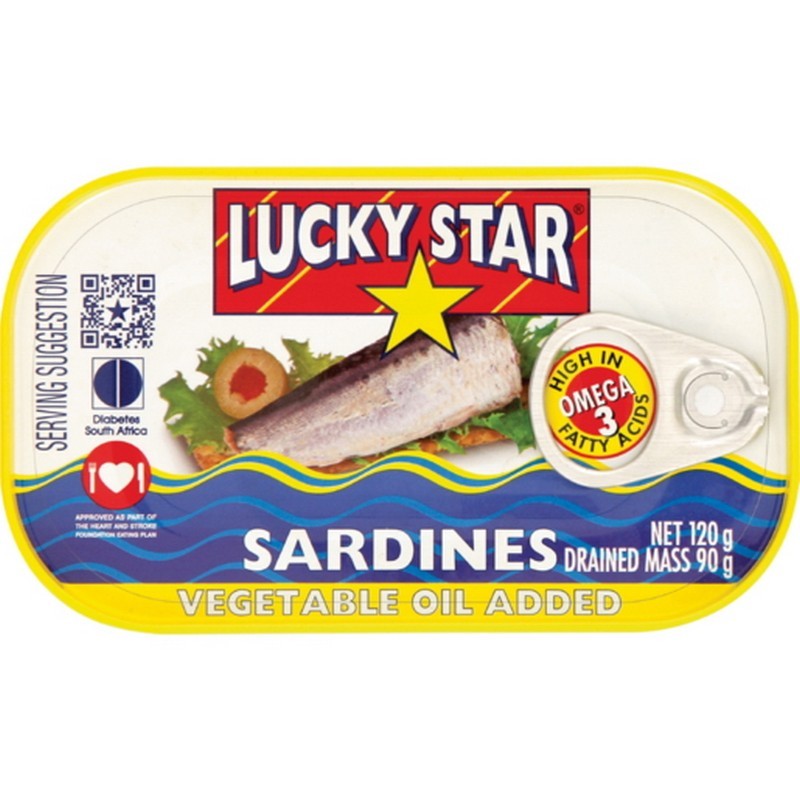 Lucky Star Sardines In Vegetable Oil 120g
