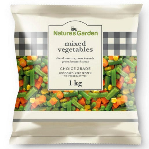 Natures Garden Mix Vegetables 1kg