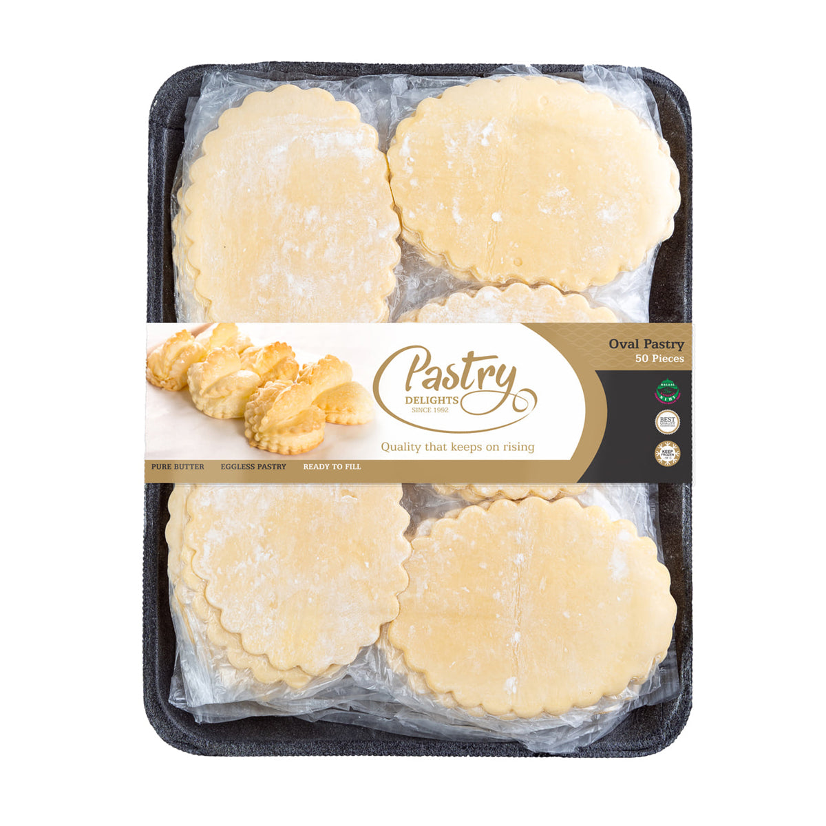 Pastry Delights Eggless Oval Pastry 50s