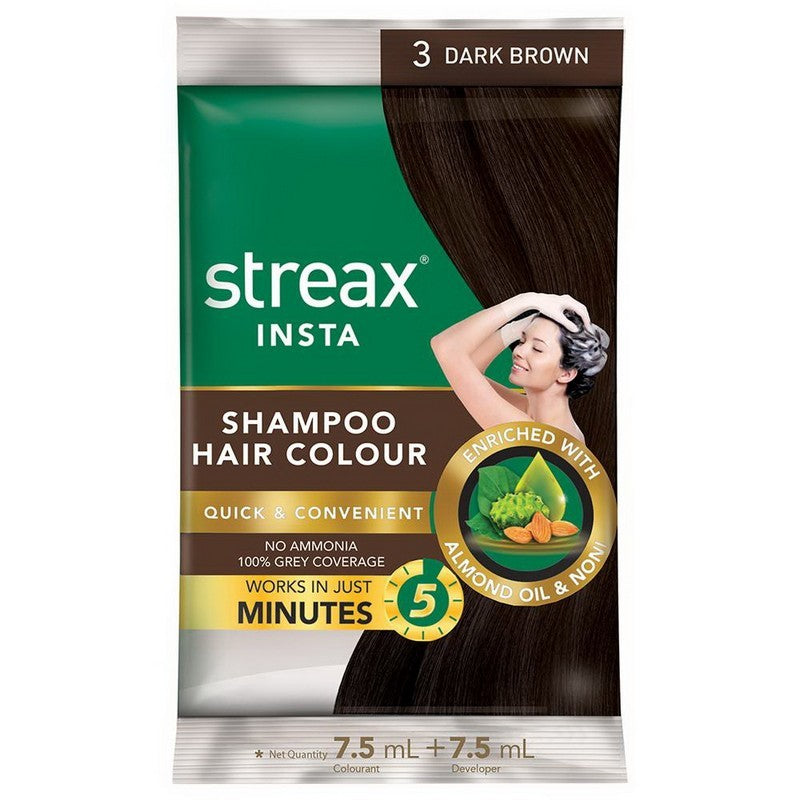 Streax Insta Shampoo Hair Colour 15ml
