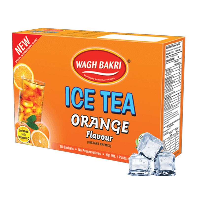 Wagh Bakri Instant Ice Tea Orange Flavour 10s