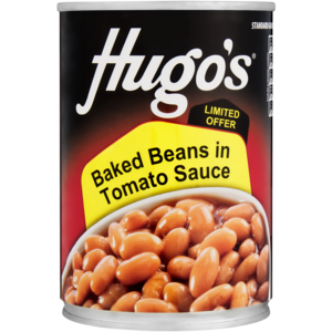 Hugo's Baked Beans in Tomato Sauce 410g