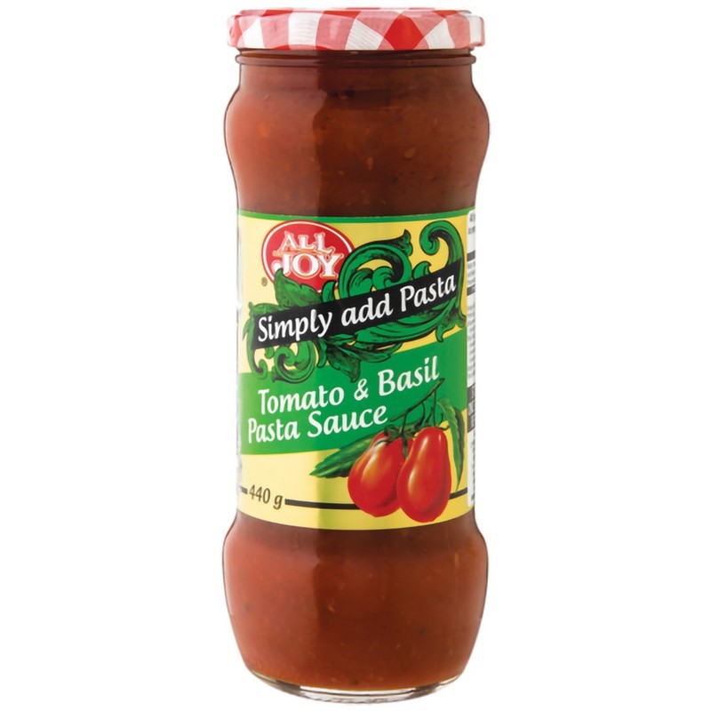 All Joy Tomato & Basil Pasta Sauce 440G