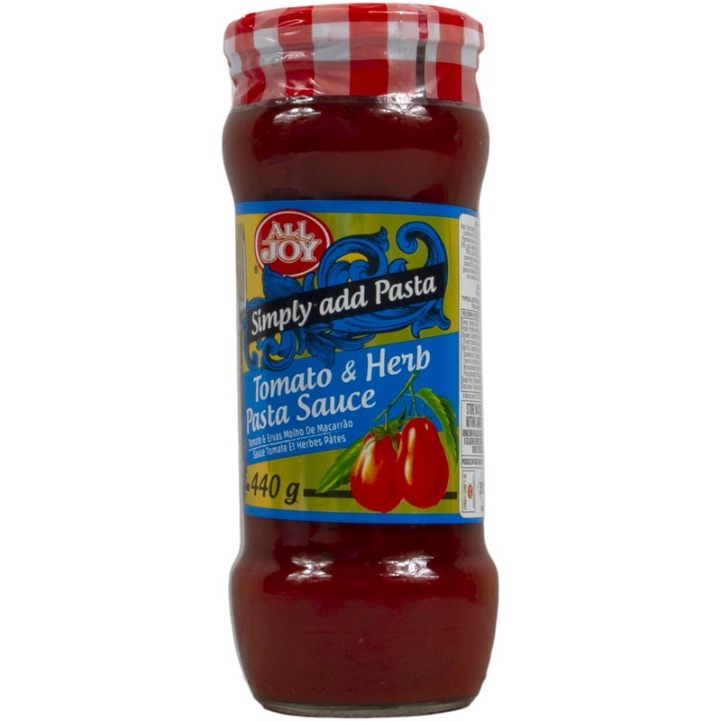 All Joy Tomato & Herb Pasta Sauce 440g
