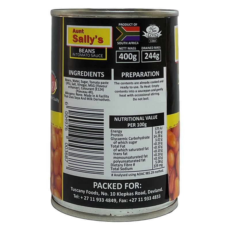 Aunt Sally Baked Beans 400g