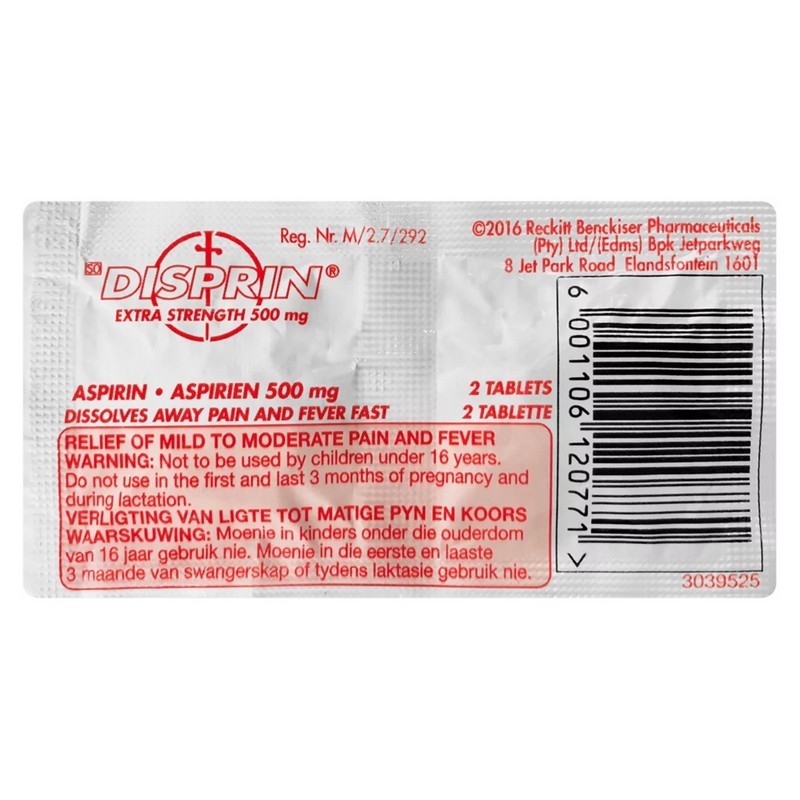 Disprin Extra Strength 500mg Tablets