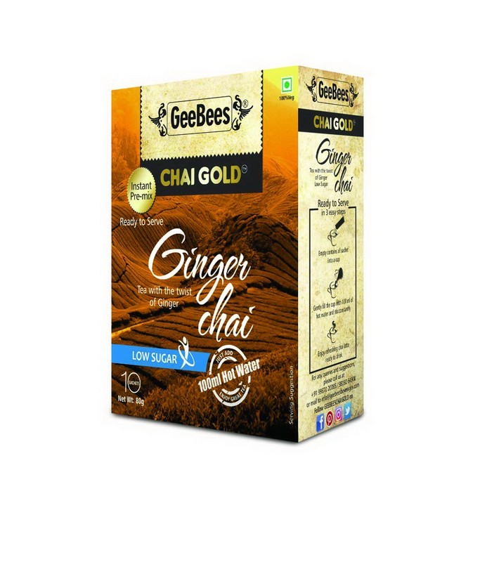Geebees Chai Gold Instant Premix Unsweetened 80g