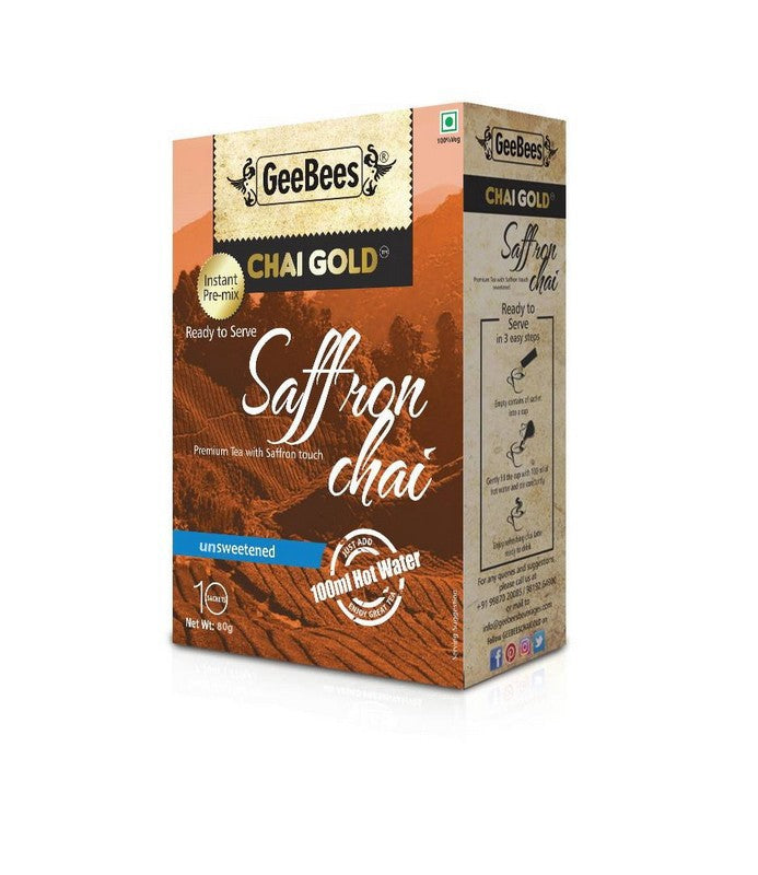 Geebees Chai Gold Instant Premix Unsweetened 80g