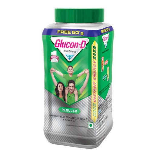 Glucon-D Instant Energy Health Drink Regular  500gm Jar