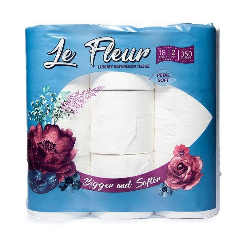 Le Fleur Luxury Bathroom Tissue 2ply 350 Sheets 18s