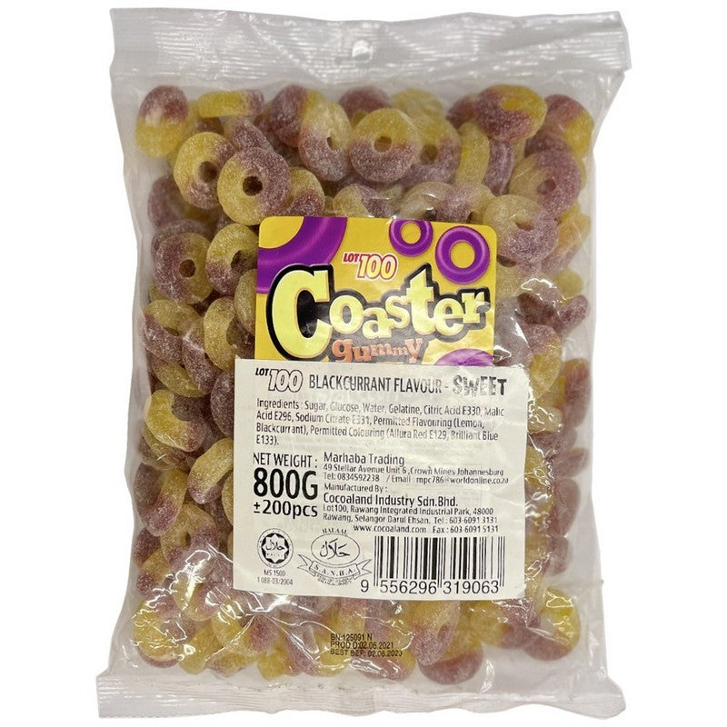 Lot 100 Coaster Gummy 800g