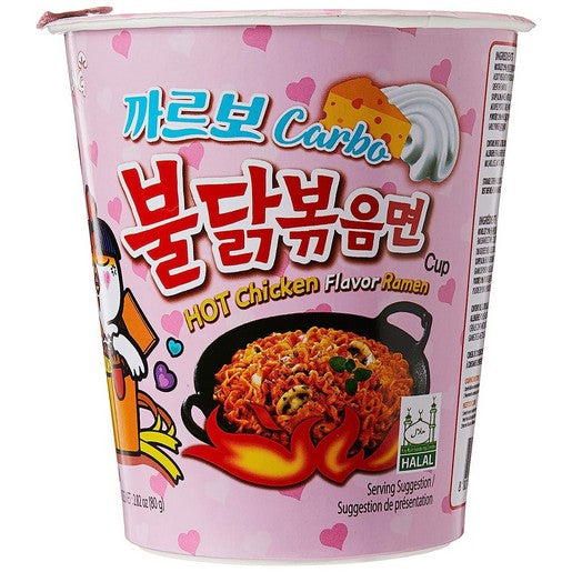 Samyang Buldak Cream Carbonara Hot Chicken Flavour Ramen Cup 70g