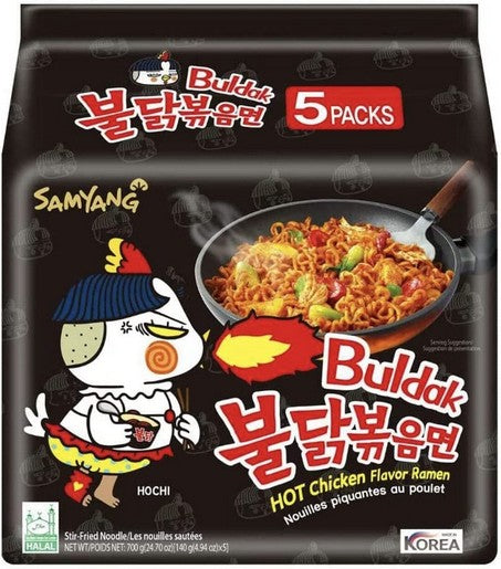 Samyang Buldak Original Hot Chicken Flavour Ramen (140g x 5)