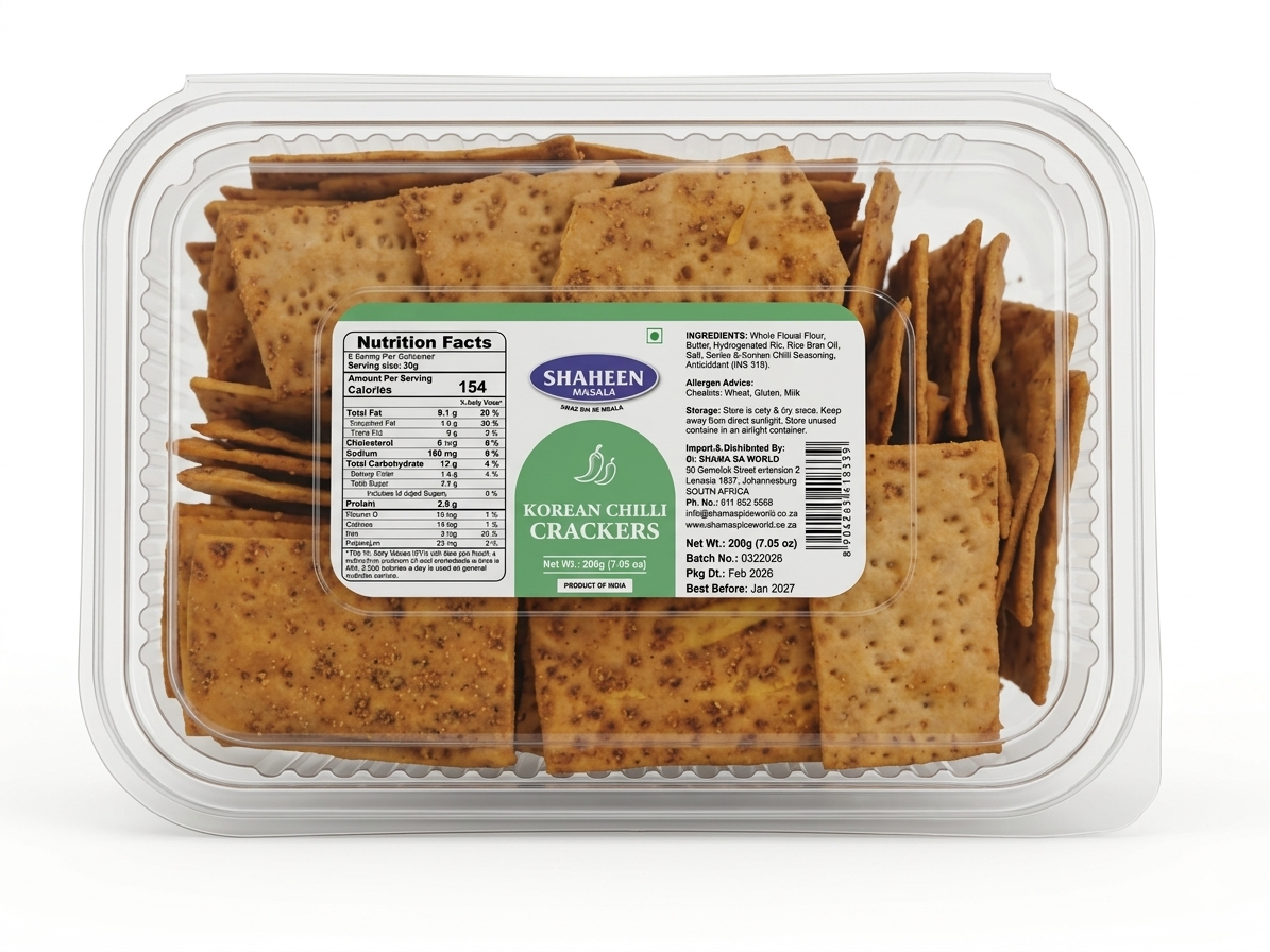 SHAHEEN Korean Chilli Crackers 200g