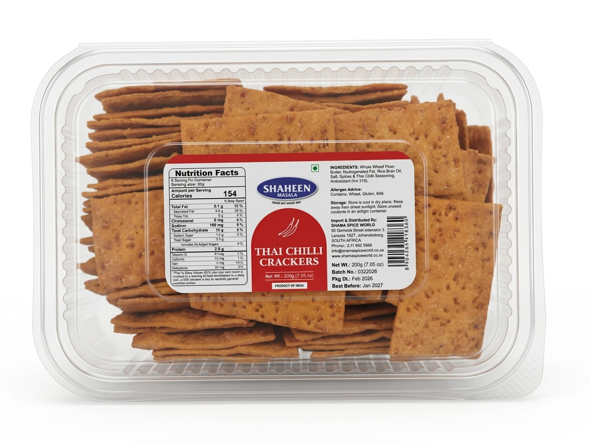 SHAHEEN Thai Chilli Crackers 200g