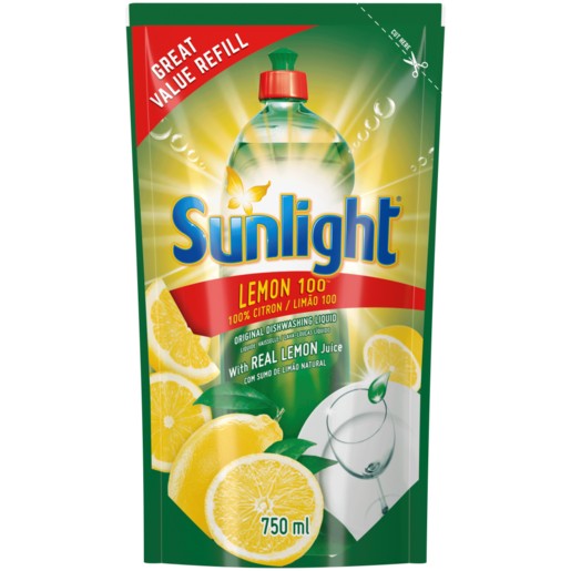 Sunlight Dishwashing Liquid Refill 750ml