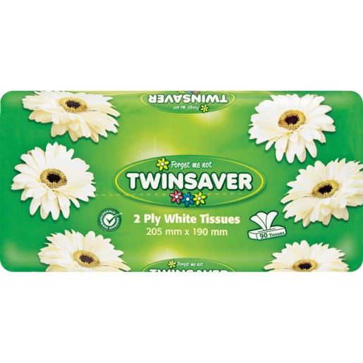 Twinsaver White Tissues 2 ply
