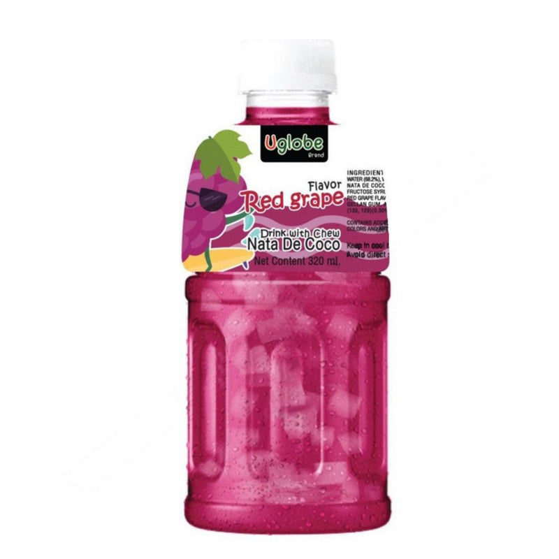 U Globe Nata De Coco Red Grape Drink 320ml