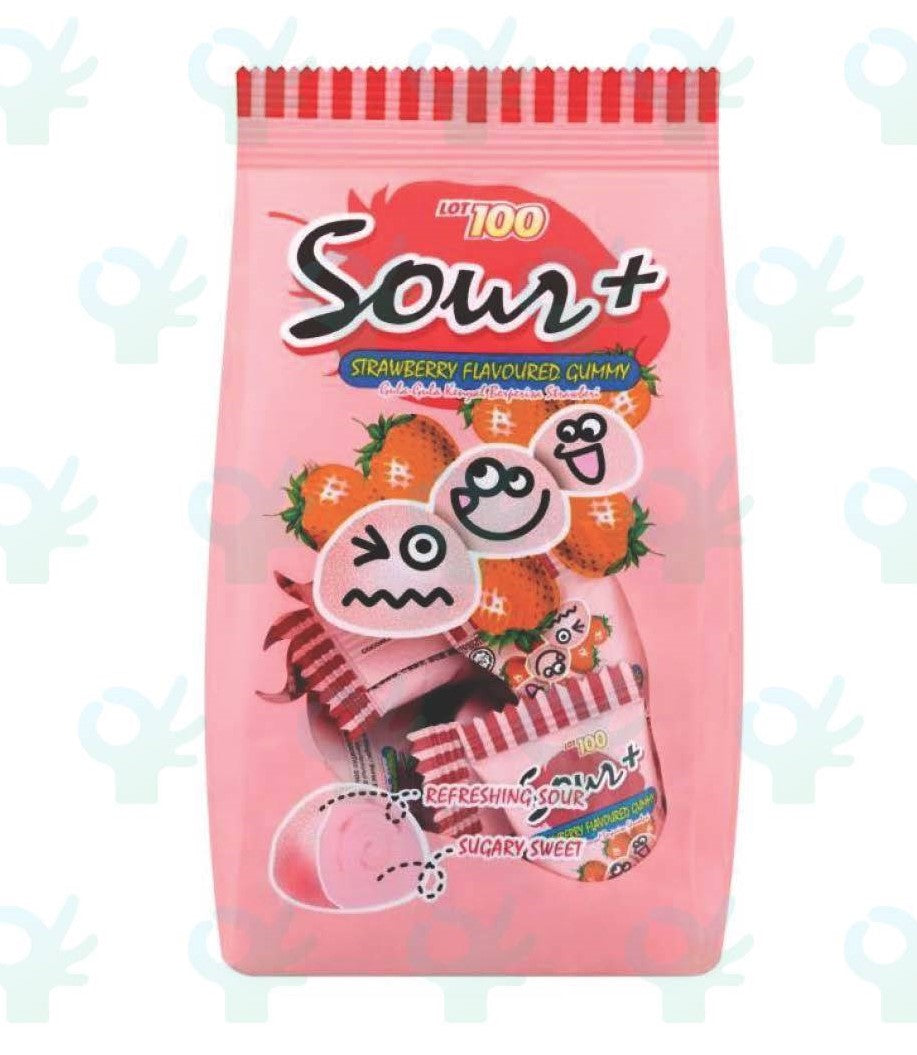 Lot 100 Sour+ Gummy Candy 100g